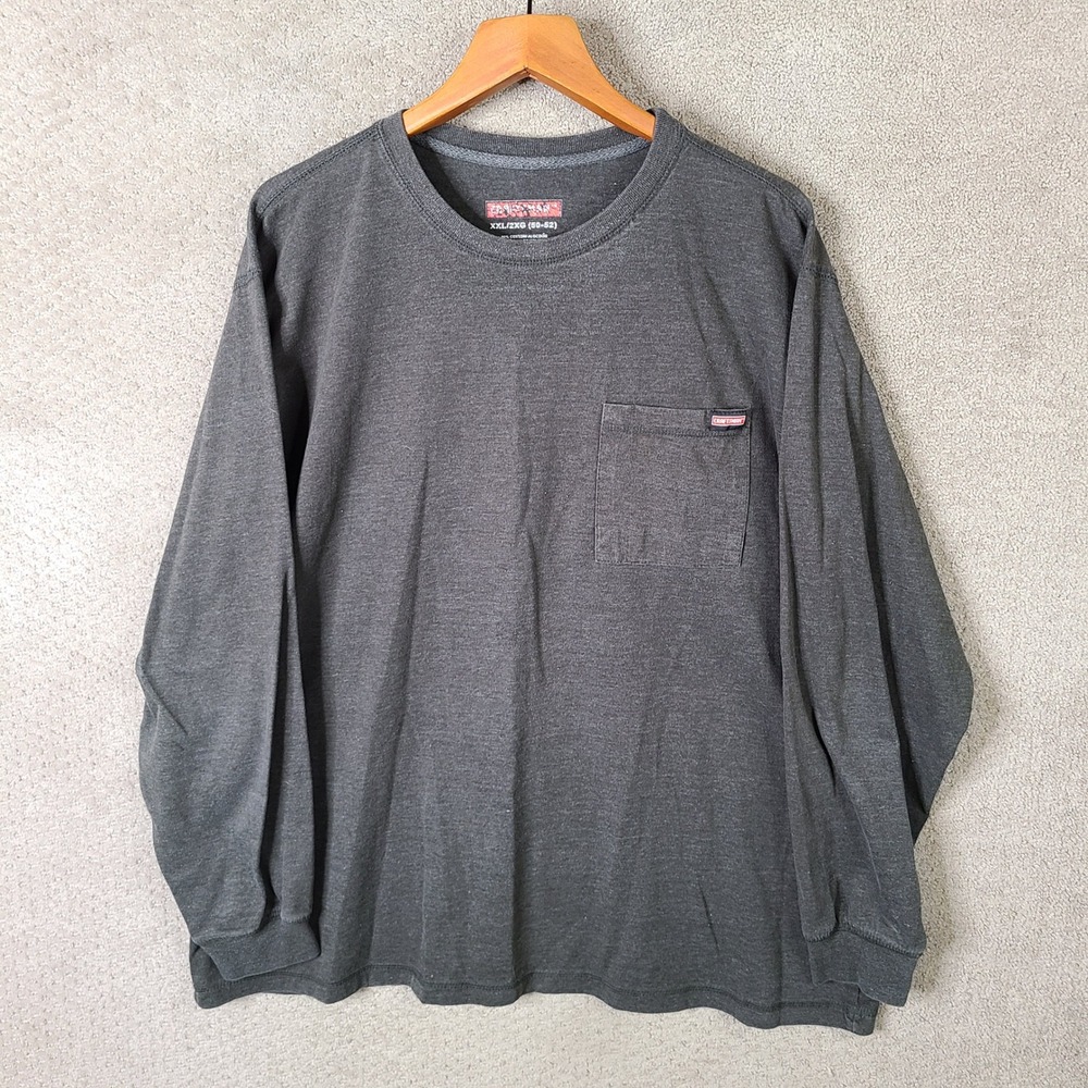 CRAFTSMAN Shirt Mens XXL Gray Long Sleeve Pocket Cotton Blend‎ Workwear
